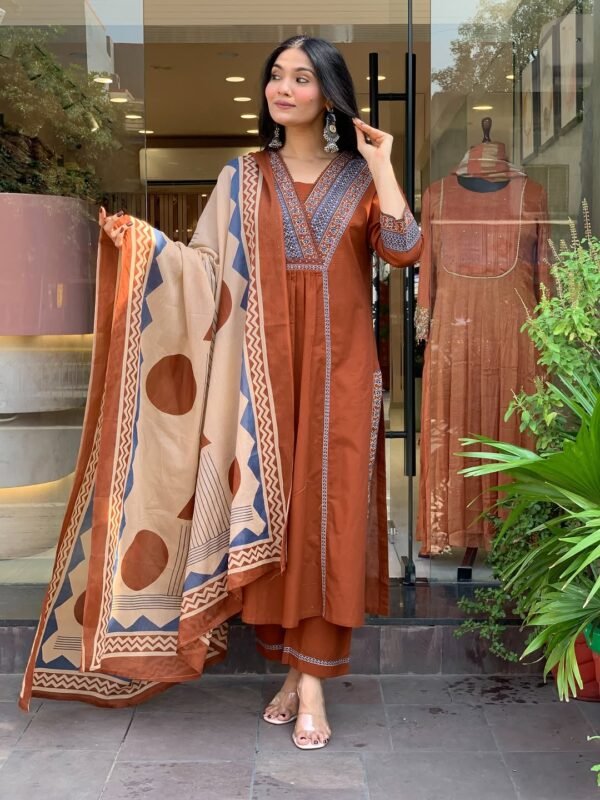 Elegant Cotton Three-Piece